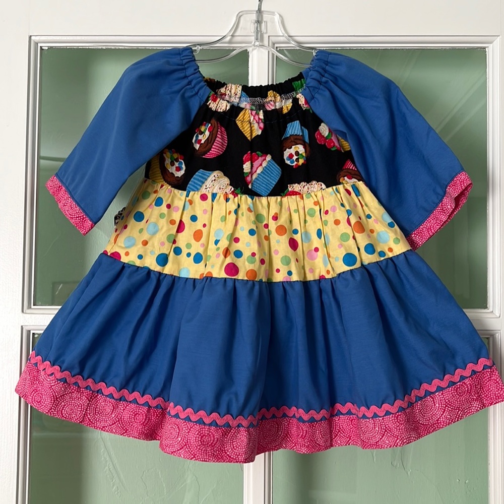 New Handmade Girl’s Size 18-24 Months Cupcake Dress